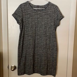 Black and White Printed Shift Dress